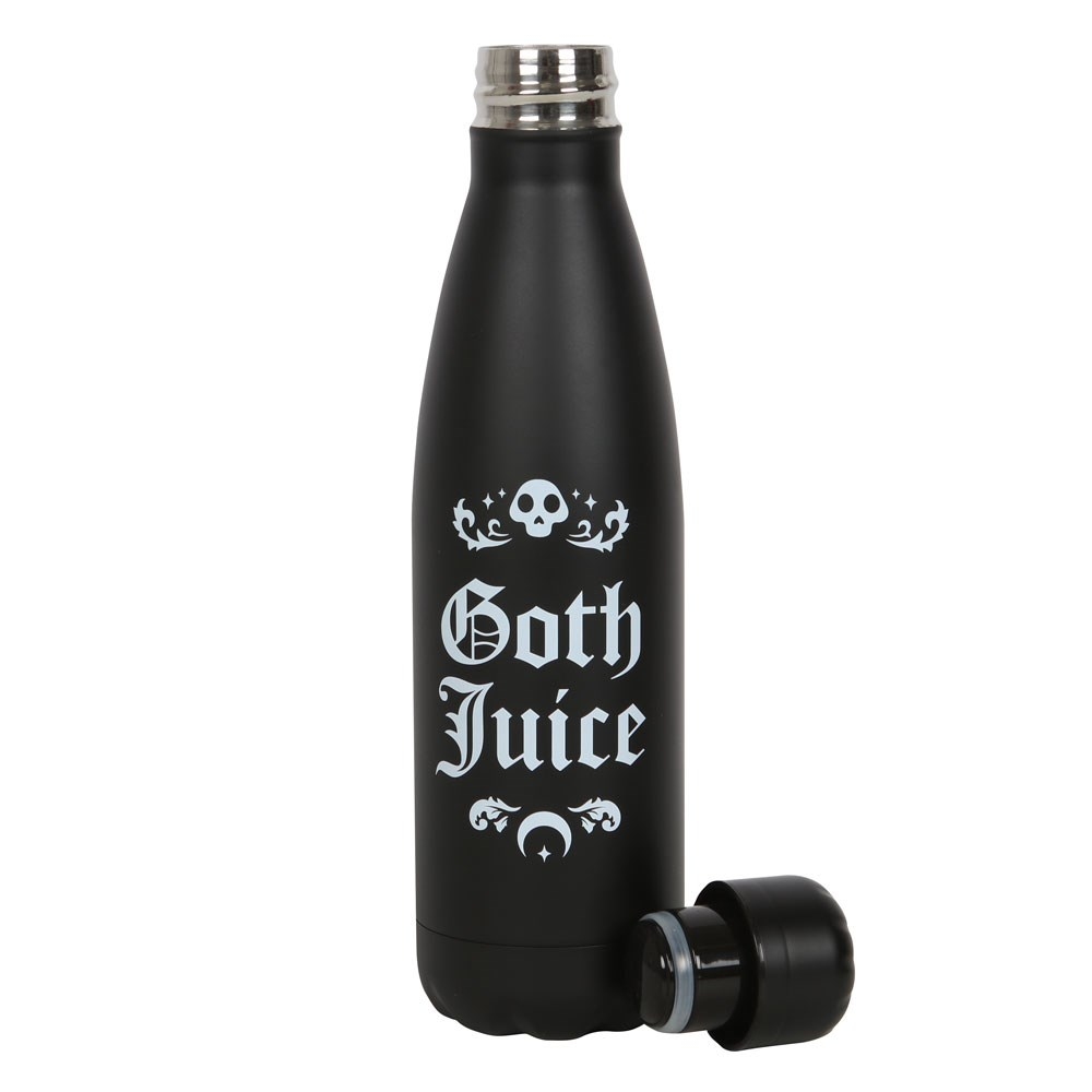 Something Different - Goth Juice Metal Waterfles - Zwart